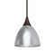 Besa Lighting Divi Cord Pendant, Silver Foil, Bronze Finish, 1x9W LED 1XT-1758SF-LED-BR - alternate 1